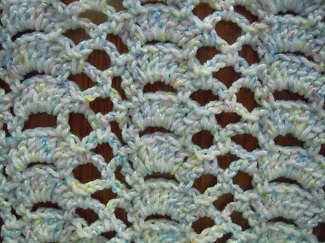 fan trellis crochet stitch